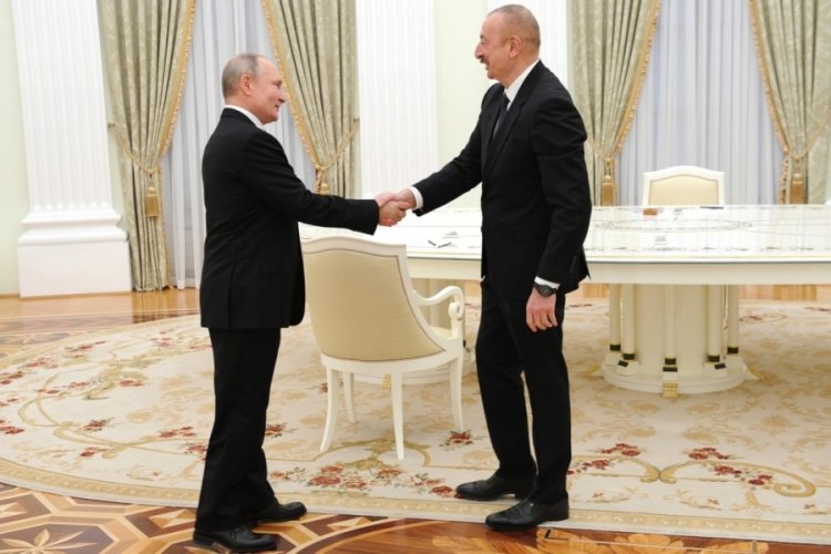 Vladimir Putin - İlham Aliyev g&ouml;r&uuml;şmesi başladı!