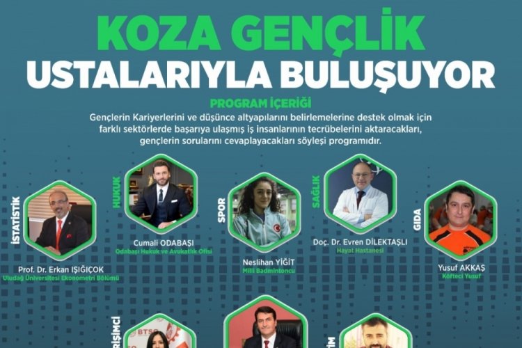 Bursa'da 'Koza Gen&ccedil;lik Ustalarıyla Buluşuyor' programı d&uuml;zenlendi
