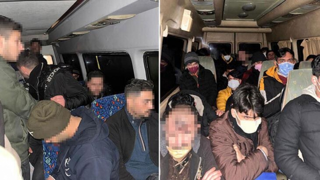 Ka&ccedil;ak g&ouml;&ccedil;men operasyonu: 315 g&ouml;&ccedil;men yakalandı