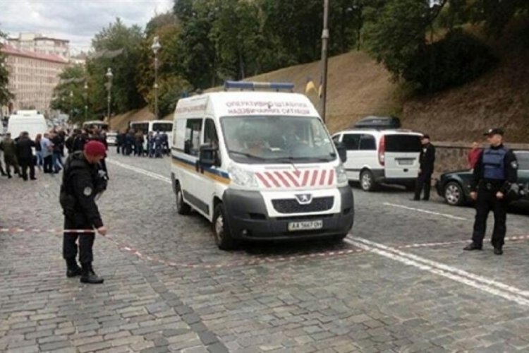 Başkent Kiev'de korkutan patlama!