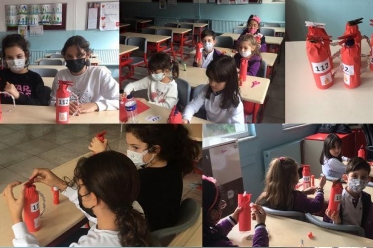 Bursa'da Mudanyalı &ouml;ğrencilere deneylerle doğal afetler anlatıldı