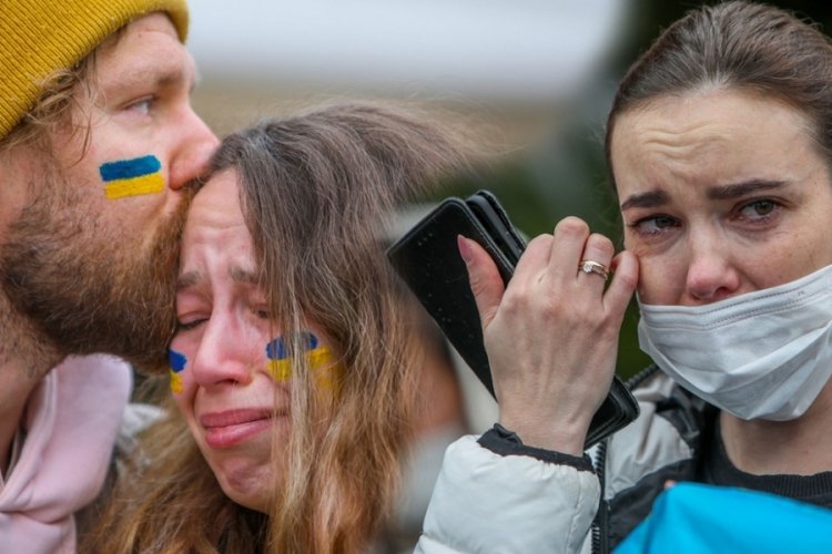 Antalya'daki Ukraynalılardan Rusya'ya tepki