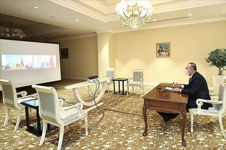 Mevl&uuml;t &Ccedil;avuşoğlu ve mevkidaşı Tileuberdi'den '30. yıl' vurgulu ortak bildiri