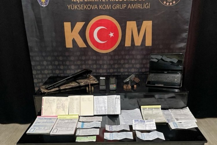 Hakkari'de tefecilik operasyonunda 4 tutuklama