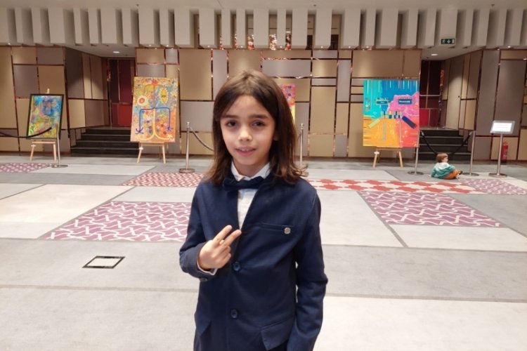 'K&uuml;&ccedil;&uuml;k Picasso' Mikail'in ilk sergisi a&ccedil;ıldı&nbsp;