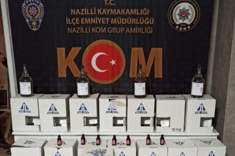 Aydın polisinden sahte alkol operasyonu