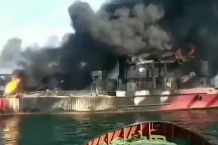 Ukrayna a&ccedil;ıklarında Japon firmaya ait gemi vuruldu,1 yaralı