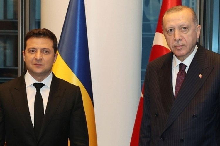 Cumhurbaşkanı Erdoğan, Zelenskiy'le g&ouml;r&uuml;şt&uuml;