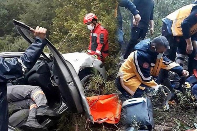 Muğla'da sağlık&ccedil;ılar şarampole &ccedil;arptı, 3 kişi yaralandı