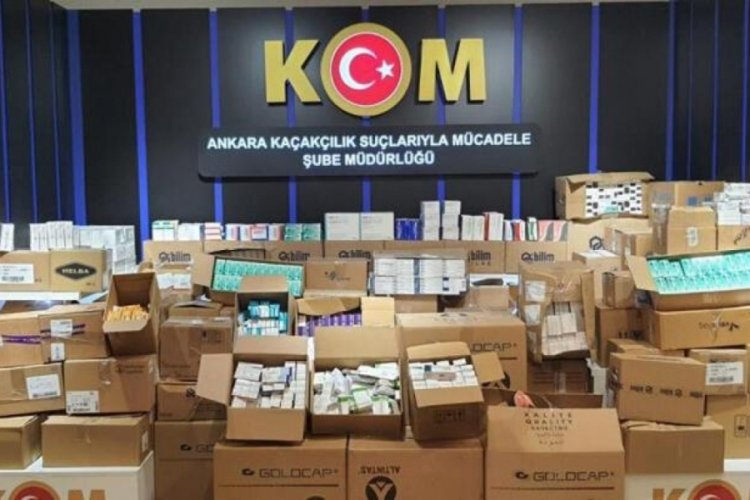 Ankara'da binlerce ka&ccedil;ak ila&ccedil; yakalandı