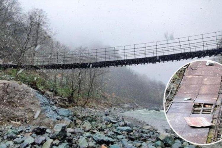 Artvin'de define avcıları dereyi patlattı