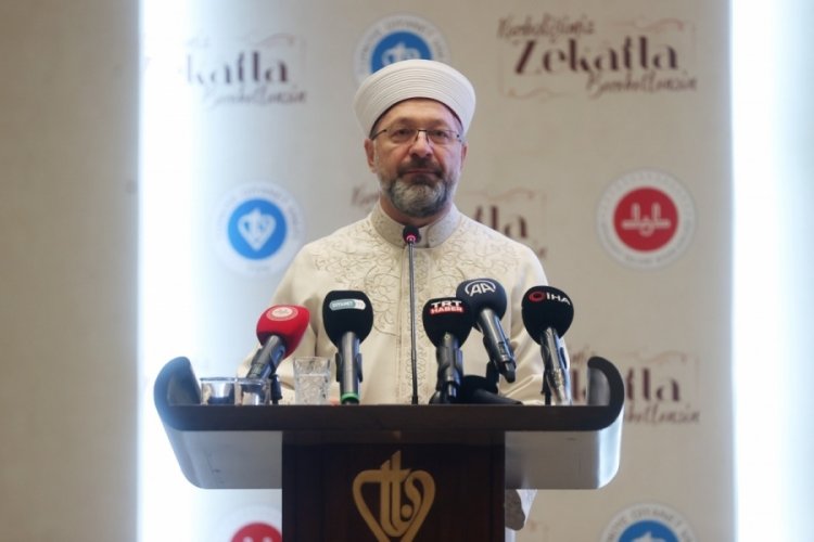 Ali Erbaş: Her t&uuml;rl&uuml; zulm&uuml;n karşısındayız