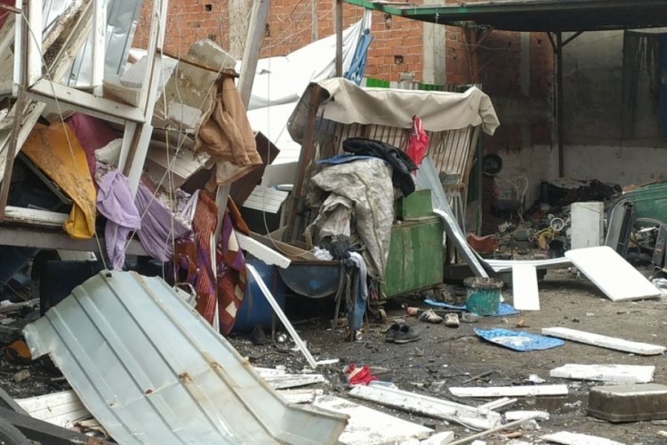 Bursa'da hurda deposunda patlama: 2 yaralı