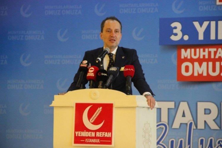 Fatih Erbakan muhtarlarla buluştu