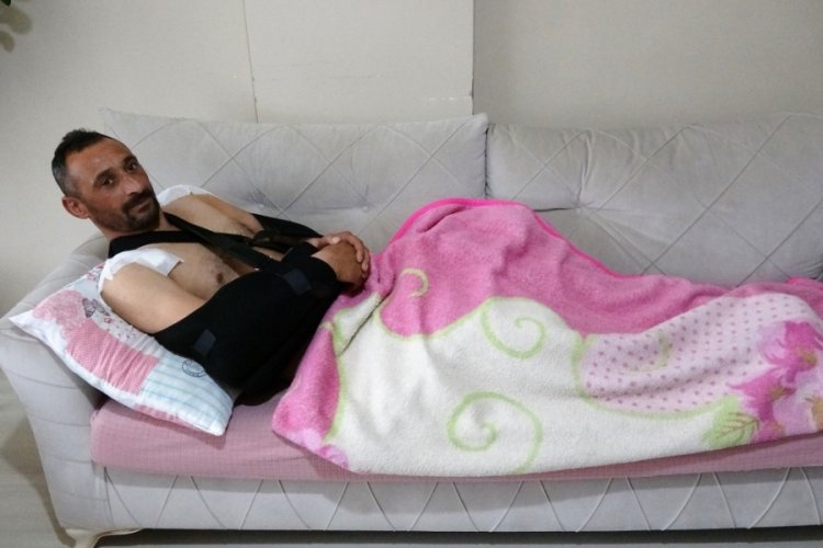 Domuz saldırısına uğrayan avcı 'Siz bir de domuzu g&ouml;r&uuml;n' dedi