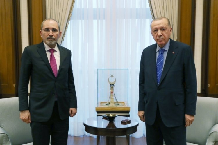 Cumhurbaşkanı Erdoğan, Ayman Safadi'yi kabul etti