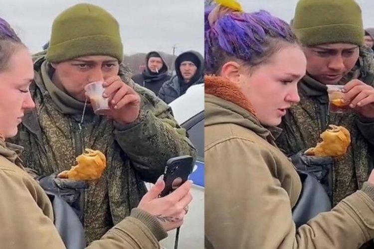 Rus askeri g&ouml;zyaşlarına boğan hareket!