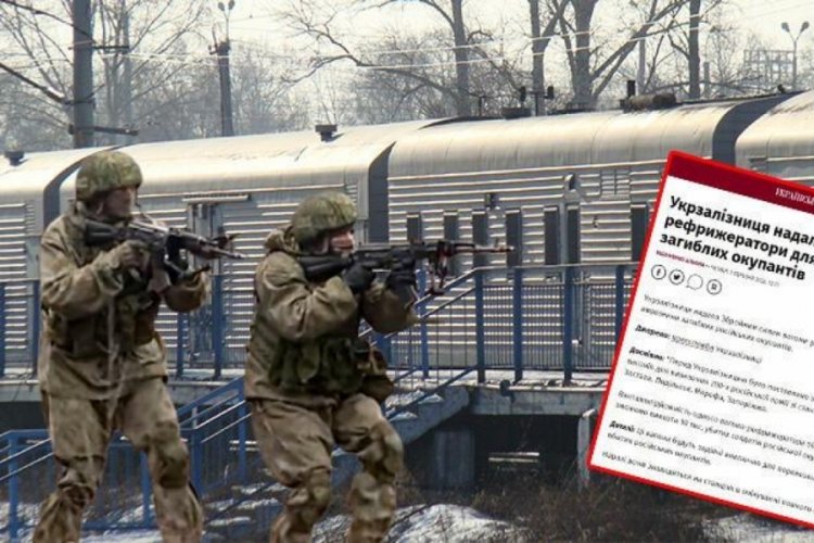 &Ouml;len Rus askerlerinin bedenleri, soğutuculu vagonlarda tutuluyor