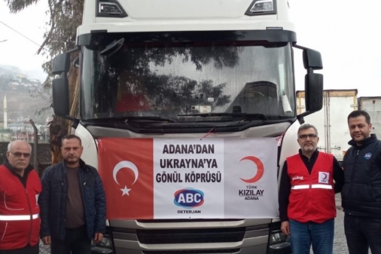 Adana'dan, Ukrayna'ya Kızılay yardım TIR'ı yola &ccedil;ıktı