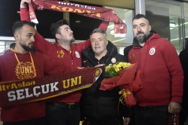 Galatasaray kafilesi, Konya'ya geldi