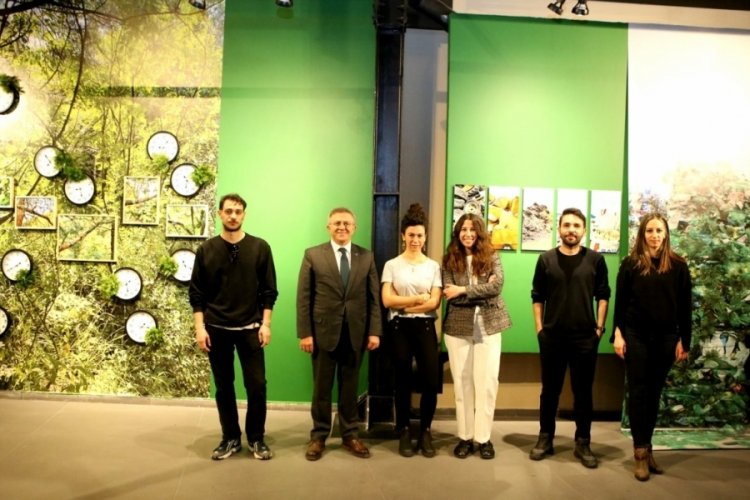 Bursa Nil&uuml;fer Sanat &Ccedil;alıştayı'nın eserleri sergilendi