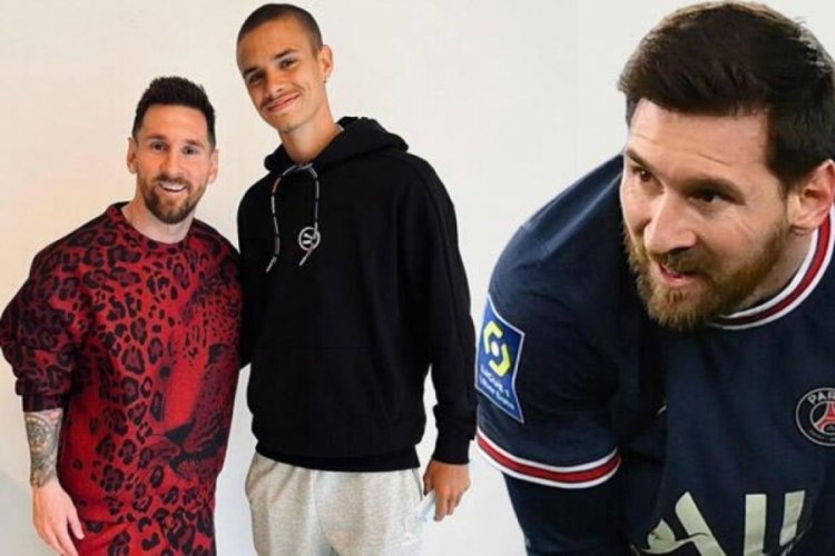 Messi kıyafetiyle olay oldu