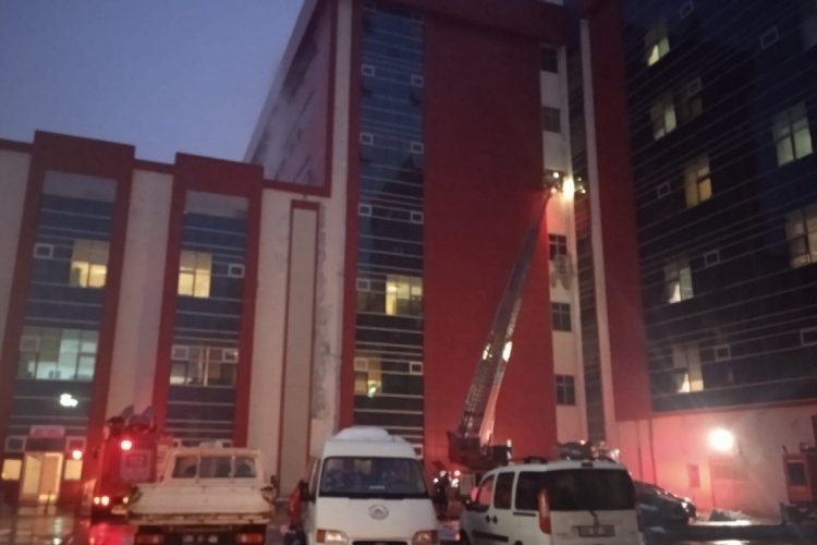 Hastanede yangın paniği