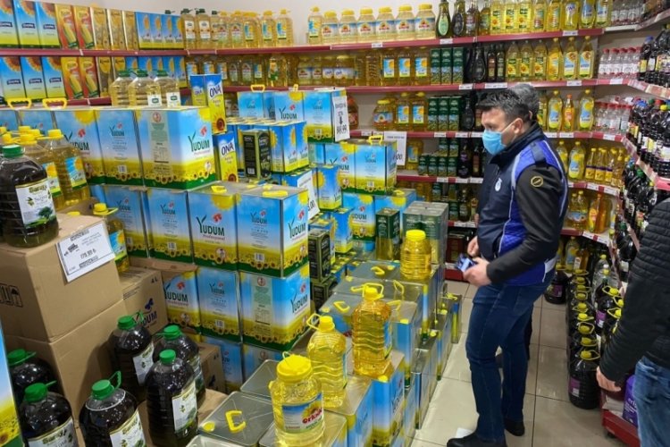 Zabıtadan marketlere yağ denetimi