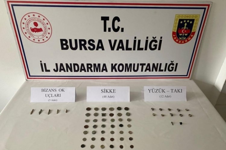 Bursa'da jandarmadan tarihi eser operasyonu&nbsp;