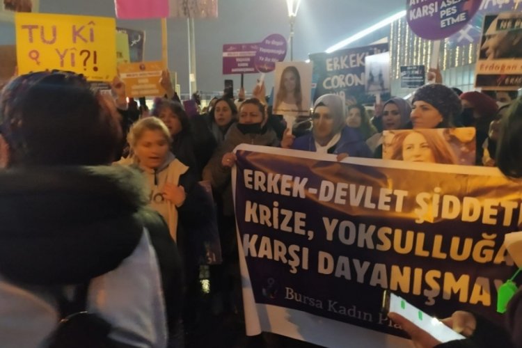 Bursa Kadın Platformu'ndan 8 Mart'a &ouml;zel y&uuml;r&uuml;y&uuml;ş