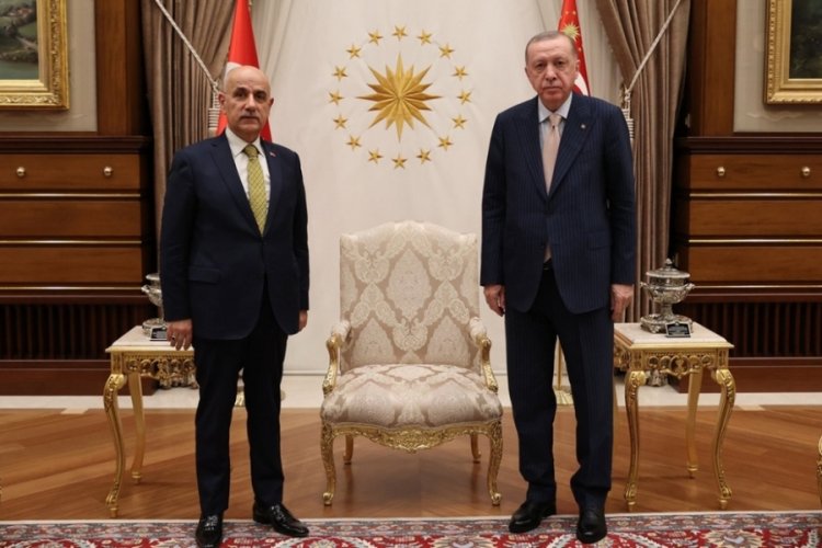 Erdoğan ile Bakan Kiriş&ccedil;i g&ouml;r&uuml;şt&uuml;