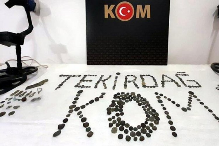 Tekirdağ'da Roma d&ouml;nemine ait 350 eser ele ge&ccedil;irildi