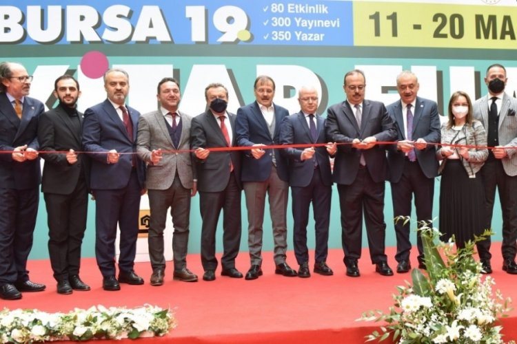Bursa 19. Kitap fuarı kapılarını a&ccedil;tı