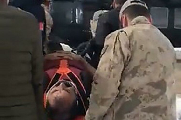 Kaza yapan operat&ouml;r, askeri helikopterle hastaneye g&ouml;t&uuml;r&uuml;ld&uuml;