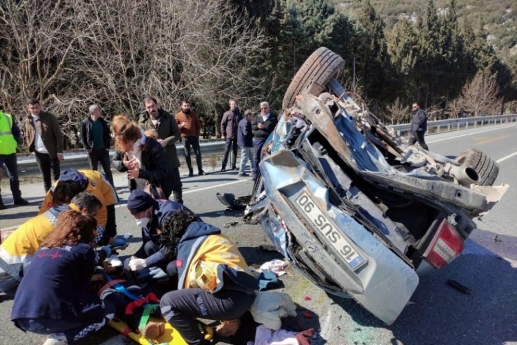 Muğla'da otomobil takla attı; 4 kişilik aile yaralı