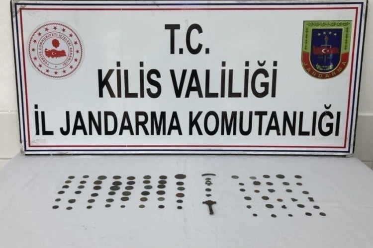 Kilis'te onlarca tarihi sikke ele ge&ccedil;irildi: 2 g&ouml;zaltı