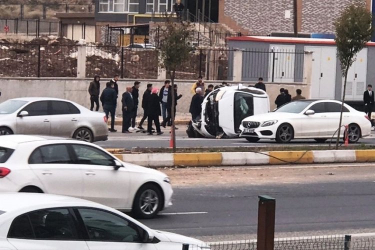 Kazada burnu bile kanamadı