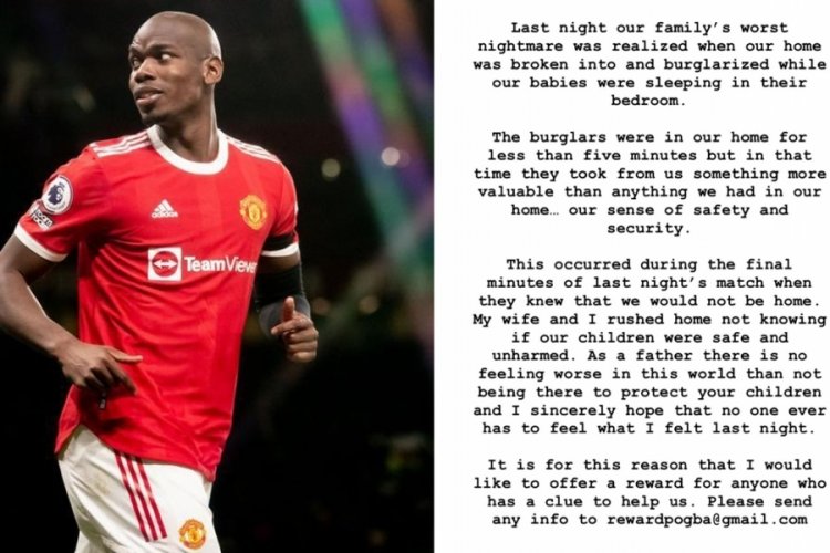 Paul Pogba'nın evine hırsız girdi