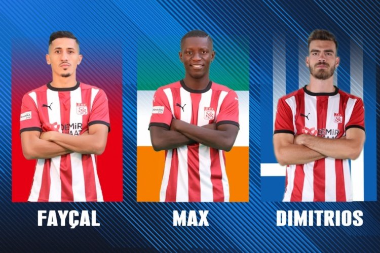 Sivasspor'da 3 futbolcuya milli davet