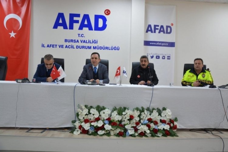 AFAD Bursa'dan 'Kış Tedbirleri' toplantısı