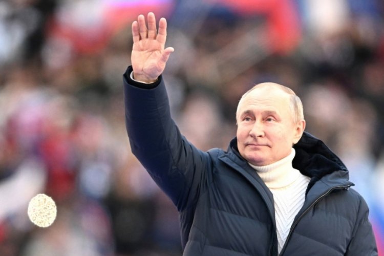 Putin, savaştan bu yana ilk kez miting yaptı