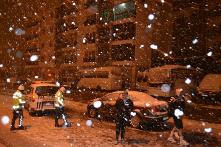 Tekirdağ'da karda drift şovu 9 bin 125 liraya patladı
