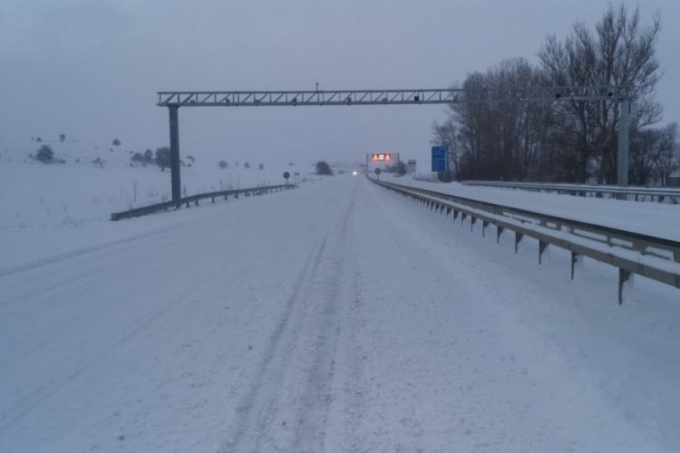 Kastamonu'da kar yağışı etkili oldu