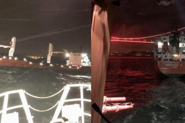 İstanbul Boğazı &ccedil;ift y&ouml;nl&uuml; gemi trafiğine kapatıldı