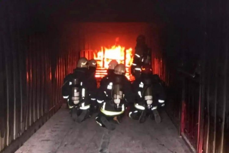 Bursa'da 20 saatlik yangın eğitimi başarıyla tamamlandı