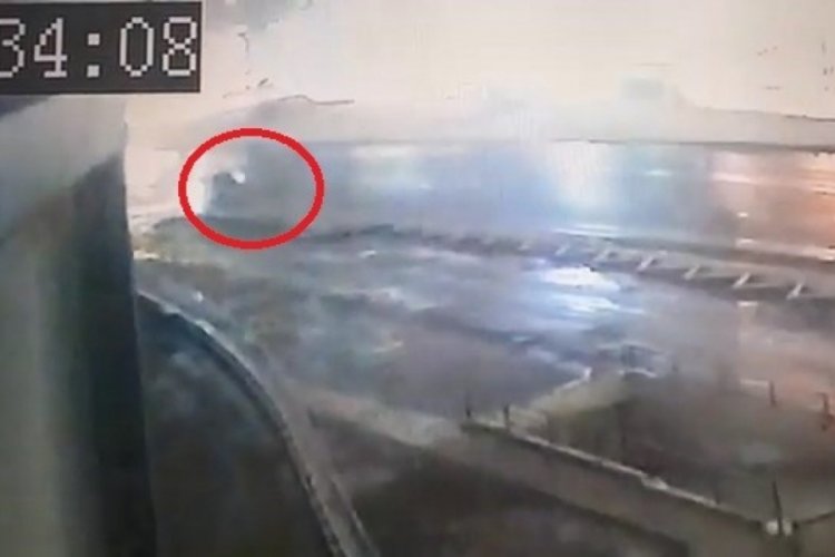 Bursa'da kayganlaşan yol korku dolu anlar yaşattı