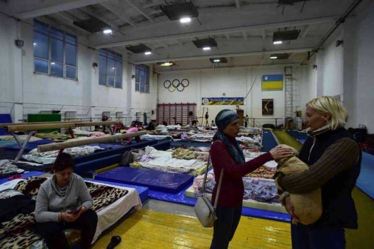 Ukrayna'da spor salonları sığınaklara d&ouml;n&uuml;şt&uuml;