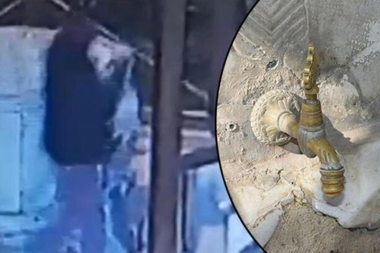 Tarihi caminin muslukları ikinci kez &ccedil;alındı