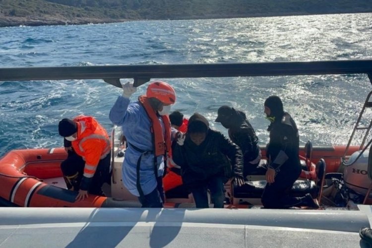 Aydın'da 21 d&uuml;zensiz g&ouml;&ccedil;men kurtarıldı