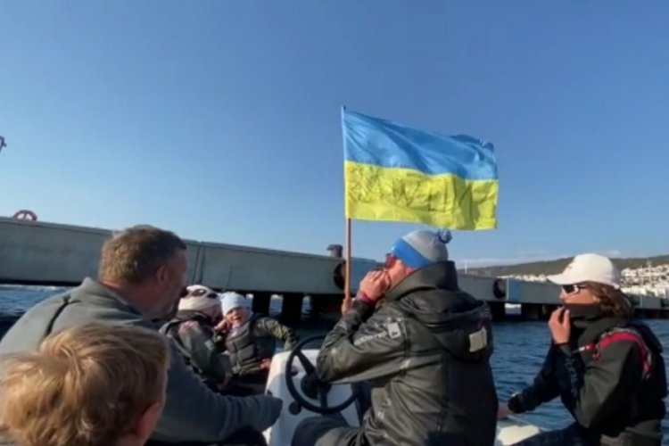 Ukraynalı yelkencilerden Abramovi&ccedil; protestosu